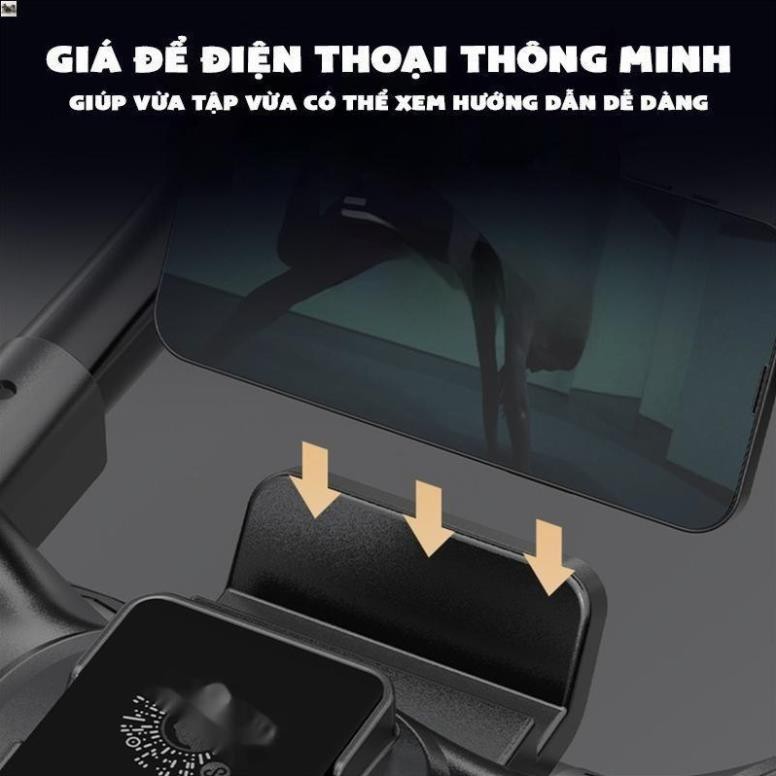 Con lăn tập bụng 4 bánh thế hệ mới phiên bản 2024 - có trợ lực - tặng kèm đồng hồ + thảm gối