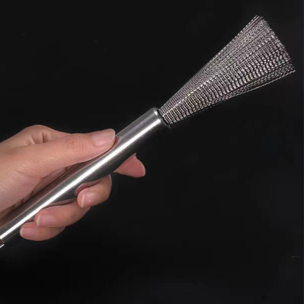Chổi Inox 304 Chuyên Dùng Cọ Chà Rửa Nồi, Chảo Siêu Sạch, Siêu Nhanh Tiện Lợi