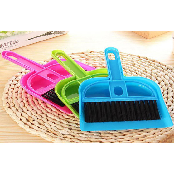 Bộ Chổi Quét Và Ki Hốt Rác Mini Nhiều Màu Sắc