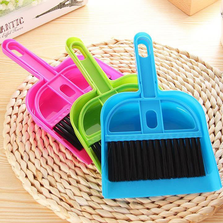 Bộ Chổi Quét Và Ki Hốt Rác Mini Nhiều Màu Sắc