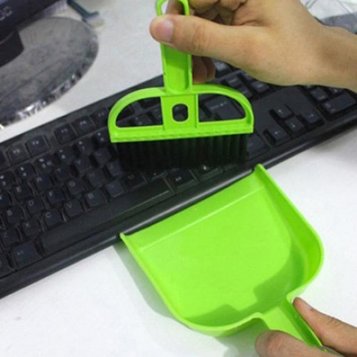 Bộ Chổi Quét Và Ki Hốt Rác Mini Nhiều Màu Sắc