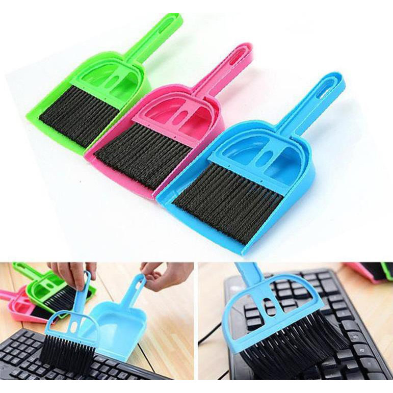 Bộ Chổi Quét Và Ki Hốt Rác Mini Nhiều Màu Sắc