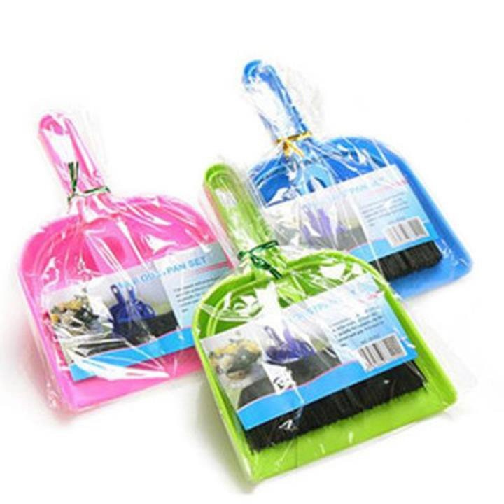 Bộ Chổi Quét Và Ki Hốt Rác Mini Nhiều Màu Sắc