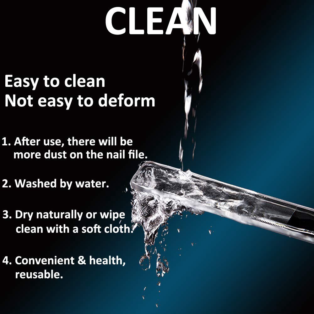 Dụng Cụ Dũa Móng Tay Bằng Kính Nano Chuyên Nghiệp 9Cm Kèm Hộp Đựng