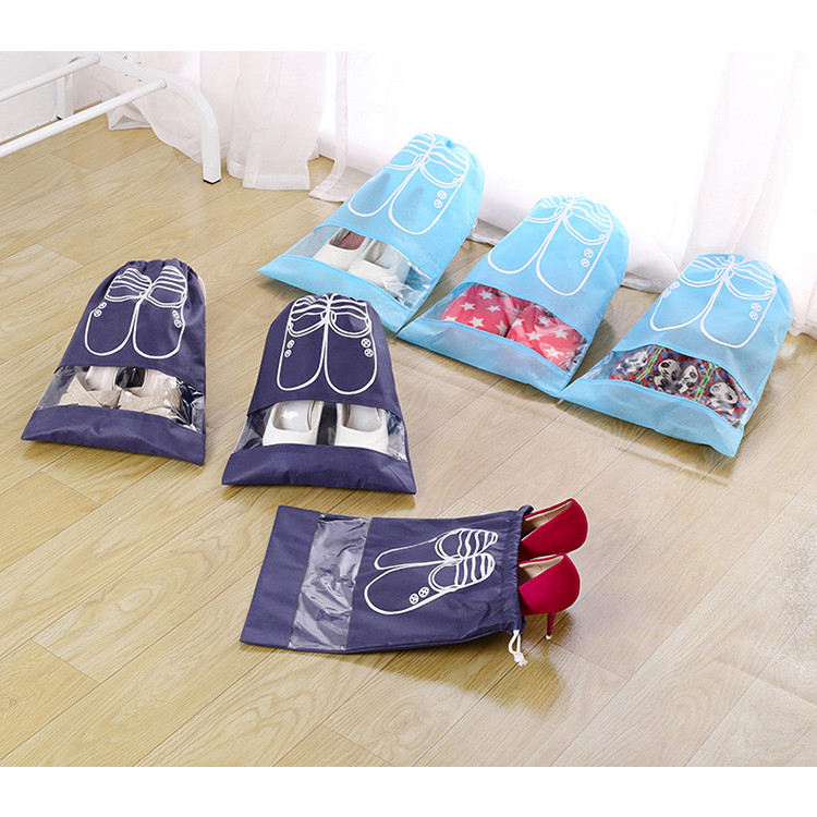 Túi Đựng Giày Chống Bụi Bẩn Có Dây Rút 43X32Cm (Set 10)