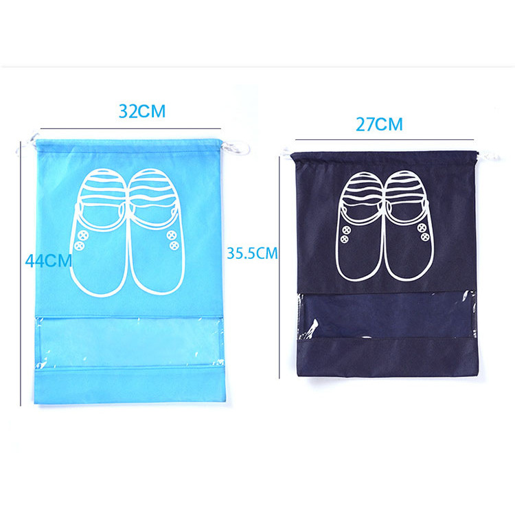 Túi Đựng Giày Chống Bụi Bẩn Có Dây Rút 43X32Cm (Set 10)