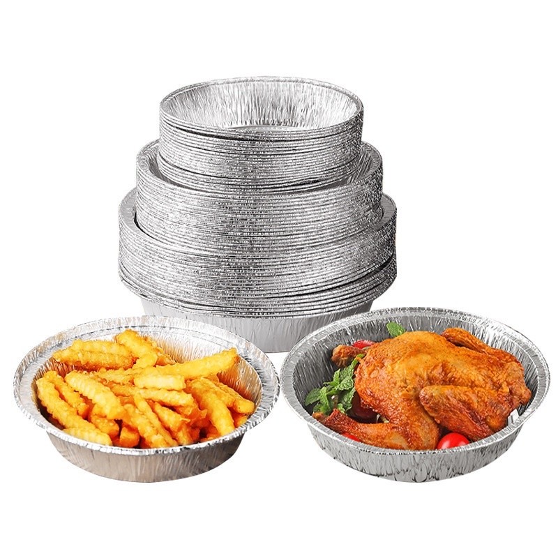 Khay Giấy Bạc Lót Nồi Chiên Không Dầu Size 22Cm (Set 10 Cái)
