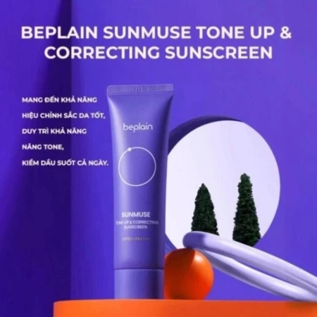 Kem Chống Nắng Tuổi Dậy Thì Beplain Sunmuse SPF50+++ Nâng Tone Kiềm Dầu 50ml