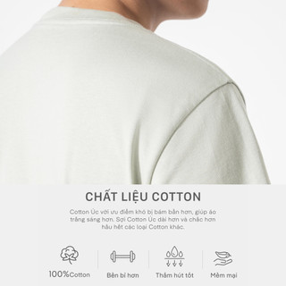 Áo thun nam TShirt Basic Cotton 100% 220gsm dày dặn mềm mại Coolmate