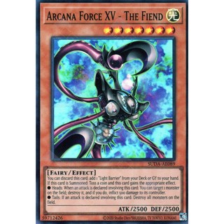 [ Bài Yugioh Chính Hãng ] SUDA-AE089 Arcana Force XV - The Fiend - Super Rare
