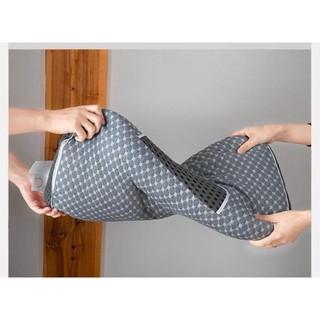 Gối spa dệt kim chống đau mỏi cổ vai gáy, gối thấp 10cm kích thước, bông mềm có lớp lưới thoáng khí