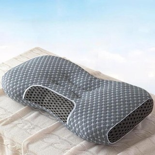 Gối spa dệt kim chống đau mỏi cổ vai gáy, gối thấp 10cm kích thước, bông mềm có lớp lưới thoáng khí