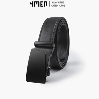 Thắt Lưng Khóa Tự Động TL098 dây lưng trơn đen basic, chất liệu da bền chắc, dễ phối đồ