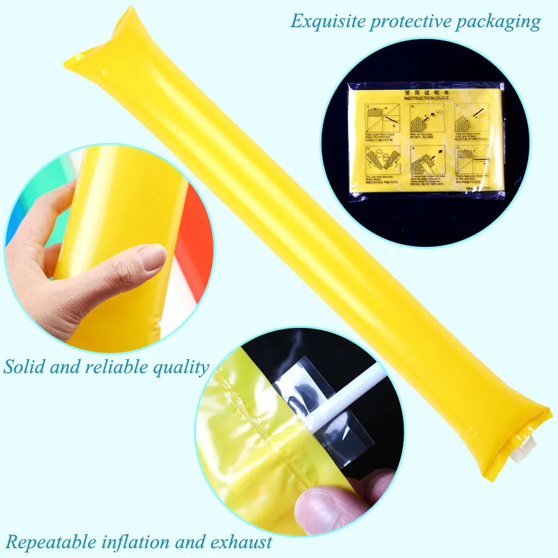 5 cặp ( 10 chiếc) Đập cổ vũ  Màu Hồng - Bóng đập cổ vũ Màu Hồng - Thanh đập cổ vũ - dày đẹp
