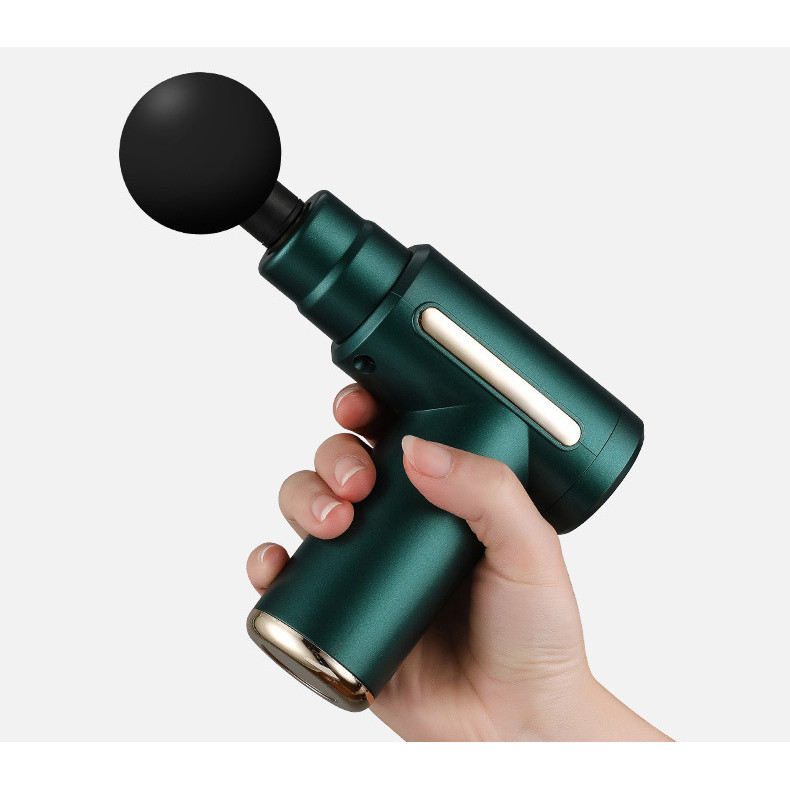 Máy Massage Gun Mini Công Suất Mạnh 25W 4 Đầu 6 Chế Độ Tiện Lợi