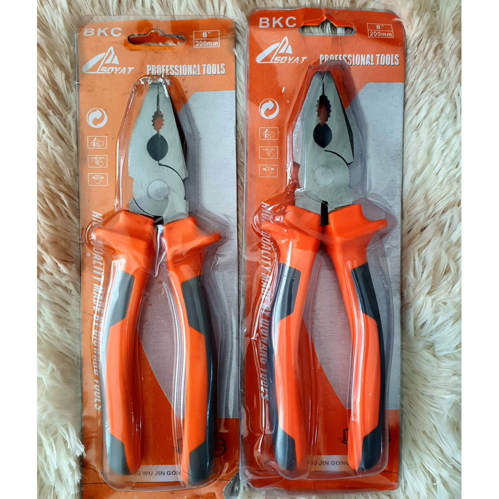 Kềm Điện Mũi Bằng Đa Năng Bkc 8 In Dài 20Cm
