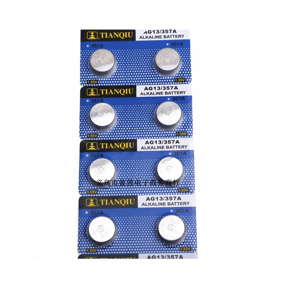 Vỉ 10 Viên Pin Ag13/lr44H/357A Tianqiu 1.5V