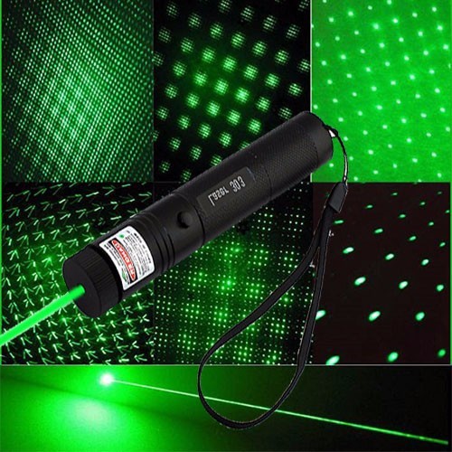 Đèn Pin Laser 303 Tia Xanh Siêu Sáng Kèm Pin Và Sạc Tiện Dụng