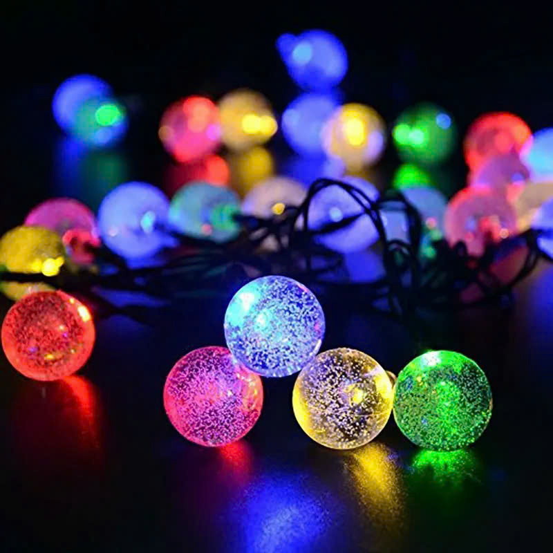 Đèn Led Chớp Hình Bi Bọt Dây 4M Chớp Đủ Màu