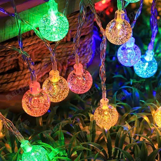 Đèn Led Chớp Hình Bi Bọt Dây 4M Chớp Đủ Màu