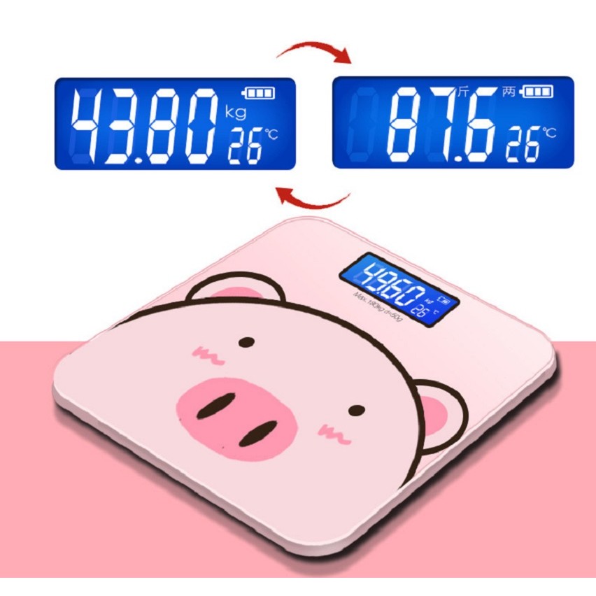 Cân Điện Tử Hình Heo 180Kg Tích Hợp Đo Nhiệt Độ