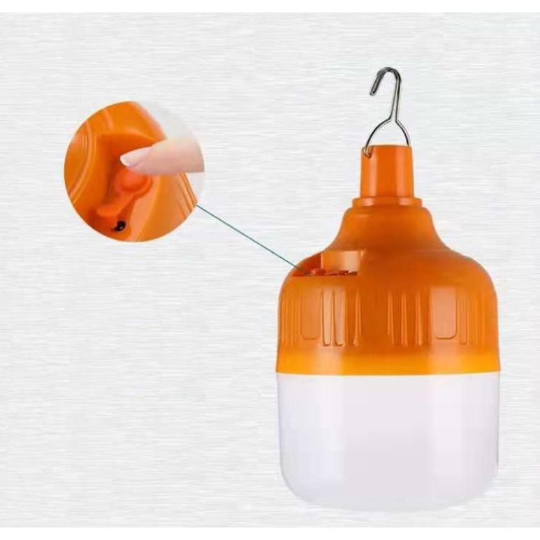 Bóng Đèn Buld Tích Điện Pin Sạc 150W Siêu Sáng Có Móc Treo