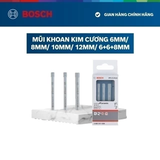 Mũi khoan kim cương Bosch 6mm/ 8mm/ 10mm/ 12mm/ 6+6+8mm (Mới)