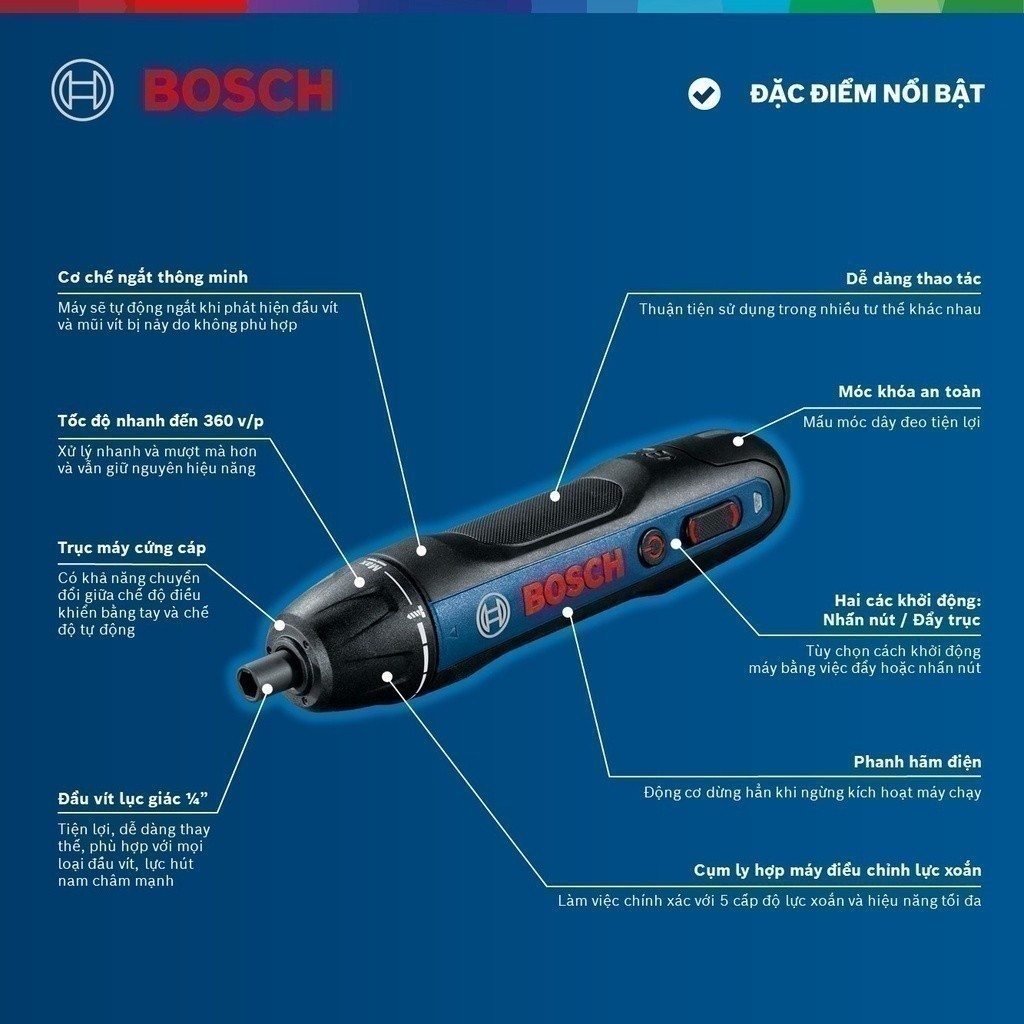 Ảnh Máy vặn vít dùng pin Bosch GO GEN 2 4
