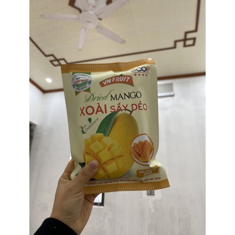 Combo 5 loại hoa quả sấy dẻo Mộc Châu (htx Quyết Thanh - gói 200gr)
