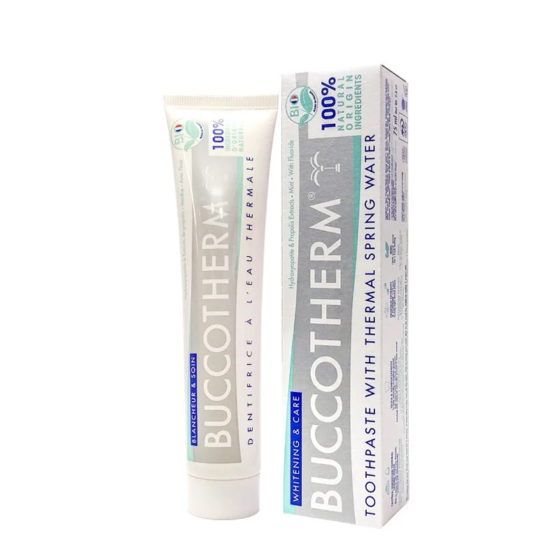 Kem đánh răng hữu cơ trắng răng vị bạc hà Buccotherm Toothpaste for white teeth 75ml