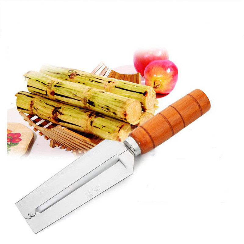 Dao Bào Cán Gỗ 2 Lưỡi Dài 20Cm Đầu Bằng