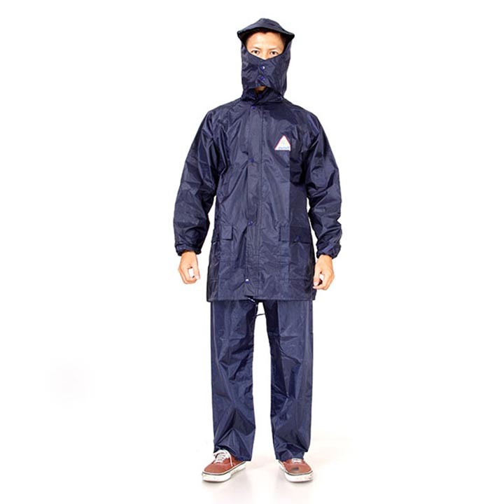 Bộ Quần Áo Đi Mưa Vải Dù Nguyên Bộ Siêu Bền Size Xxl (2Xl)