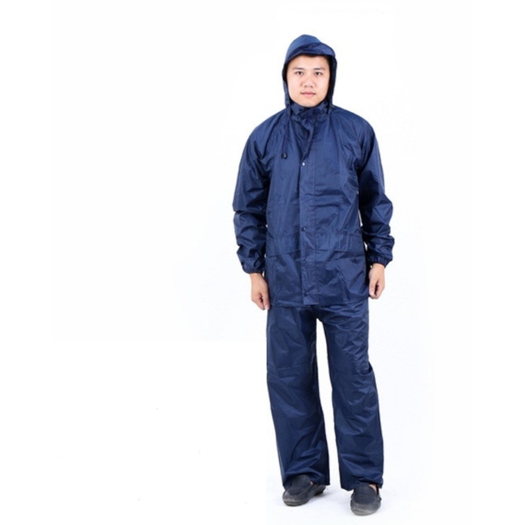 Bộ Quần Áo Đi Mưa Vải Dù Nguyên Bộ Siêu Bền Size Xxxxl (4Xl)