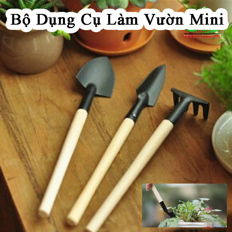 Bộ Dụng Cụ Làm Vườn Mini Nhỏ Gọn Dễ Sử Dụng