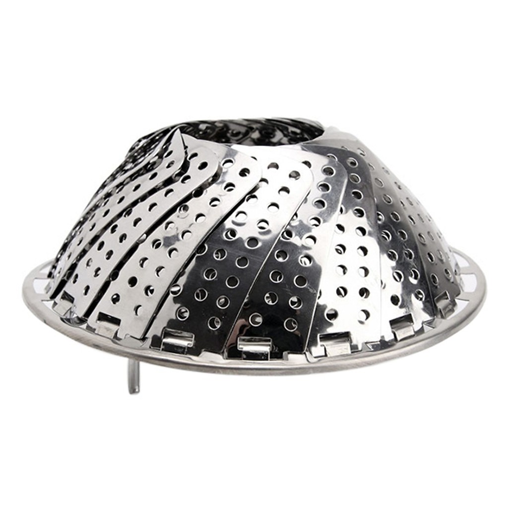 Rổ Hấp Inox Xếp Gọn Tiện Lợi 24Cm Cho Nhà Bếp
