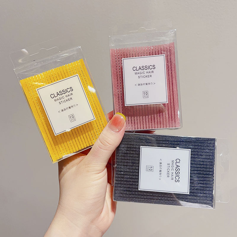 Hộp 10 Miếng Dán Tóc Hình Vuông Cho Nữ 8X6Cm Dễ Thương Nhiều Màu