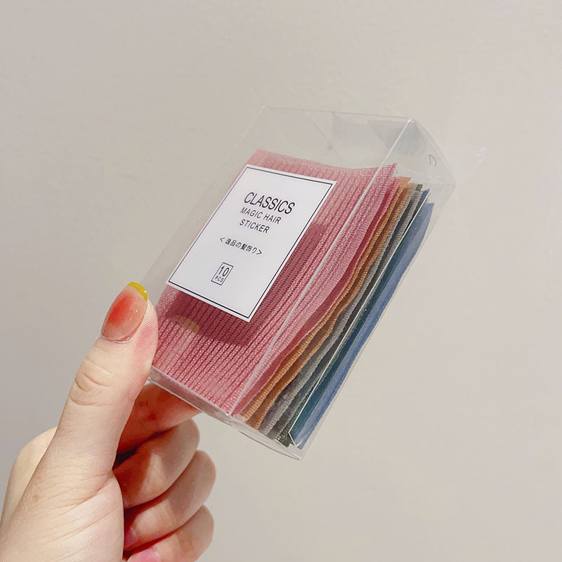 Hộp 10 Miếng Dán Tóc Hình Vuông Cho Nữ 8X6Cm Dễ Thương Nhiều Màu