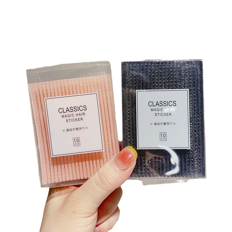 Hộp 10 Miếng Dán Tóc Hình Vuông Cho Nữ 8X6Cm Dễ Thương Nhiều Màu