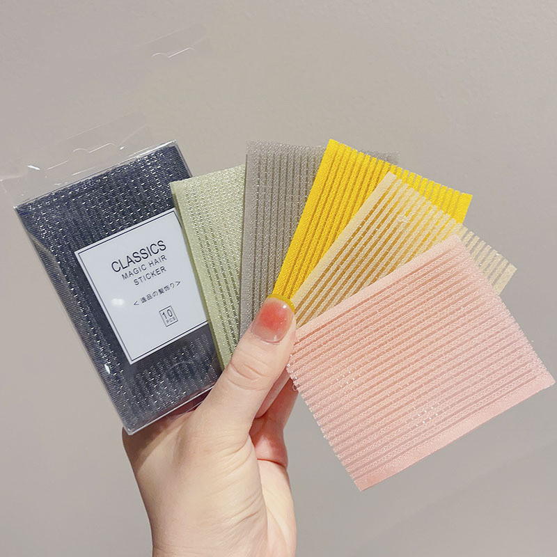 Hộp 10 Miếng Dán Tóc Hình Vuông Cho Nữ 8X6Cm Dễ Thương Nhiều Màu