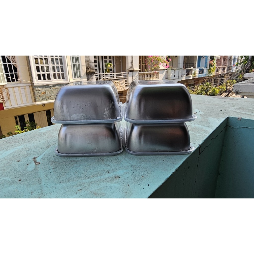 Hộp Lạnh Inox 304 Đế Tròn Có Nắp Đựng Tiện Lợi Size 13,5X10,5X5,5Cm