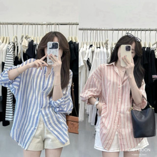 ÁO SƠ MI ĐŨI KẺ SỌC XANH MỎNG MÁT MỀM MỊN NHẸ MẶC ĐI LÀM ĐI CHƠI CÔNG SỞ ĐỀU ĐƯỢC 2024