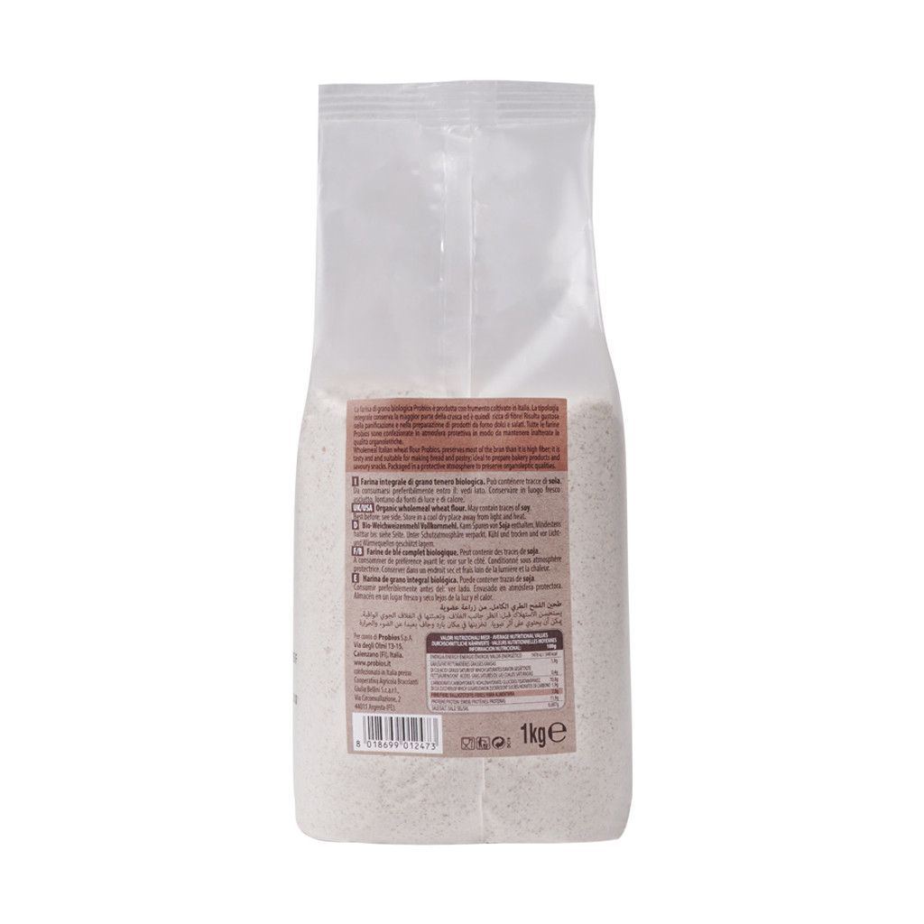 Bột mì hữu cơ ProBios Organic WholeMeal Wheat Flour nguyên cám/ đa dụng 1kg