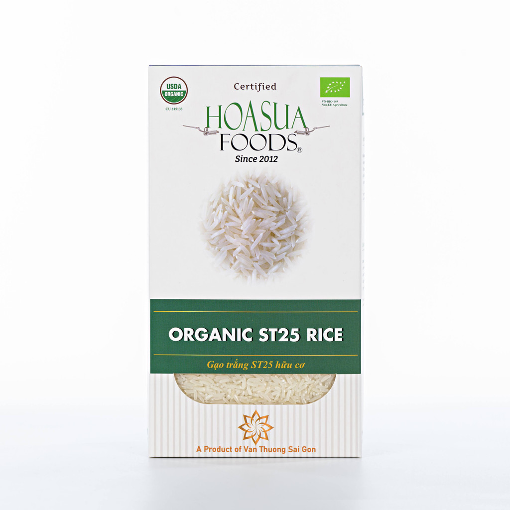 Gạo ST25 hữu cơ Hoa Sữa Organic White Rice 1kg | Shopee Việt Nam