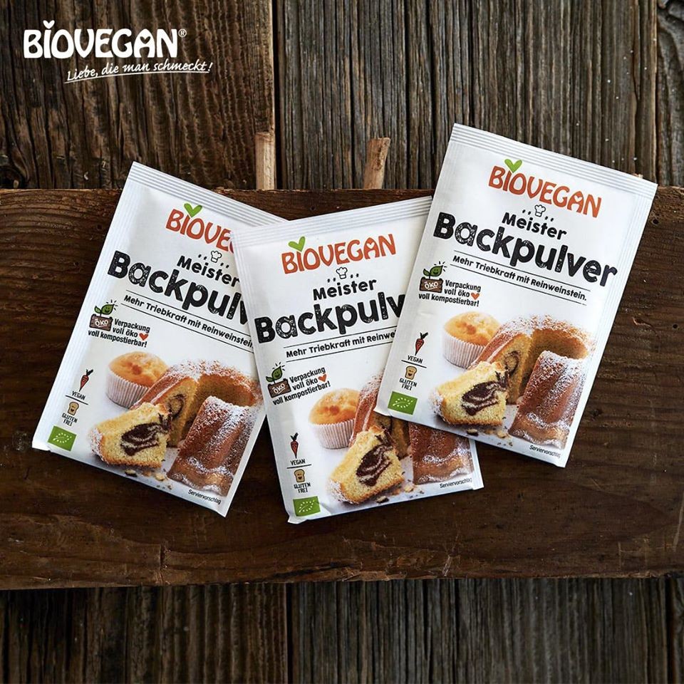 Bột Nở Hữu Cơ Backpulver Biovegan/ dmBio Baking Powder 17g