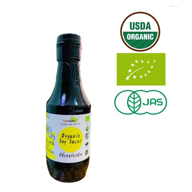 Nước tương đậu nành hữu cơ Lumlum Organic Soy Sauce 200ml