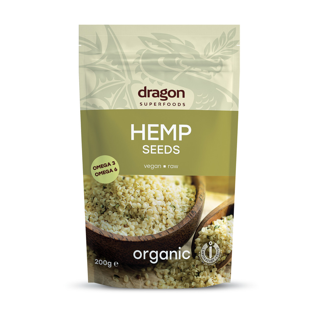Hạt gai d a u hữu cơ organic h e m p_seeds Dragon Superfoods/ Sottolestelle