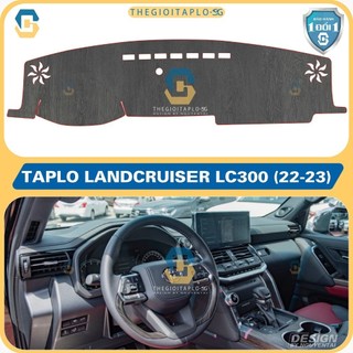 [Landcruiser GX 2005/LC300 2022] Thảm taplo oto da Nano Blockers UV,Nhung lông tuyết viền Ziczac chống cong vênh