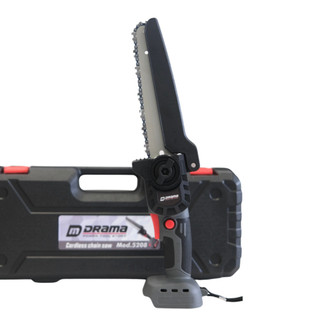 Thân Máy Cưa Xích Pin Cầm Tay DRAMA Model: 5208 FLEX Động Cơ Không Chổi Than Lam Xích 8inch Dùng Chân Pin Phổ Thông M21
