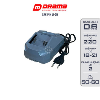 Sạc pin Li-on DRAMA 2A, đế sạc pin 21v Chân pin phổ thông 4cm