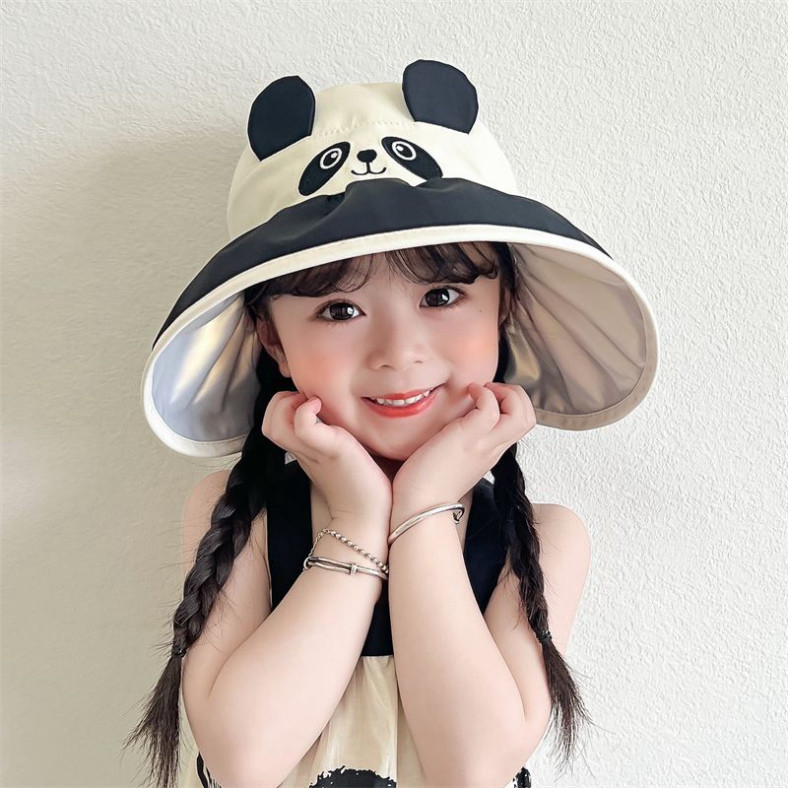 Mũ Rộng Vành Chống Nắng Dành Cho Bé 2-10 Tuổi - Mũ Cói Họa Tiết động vật dễ thương